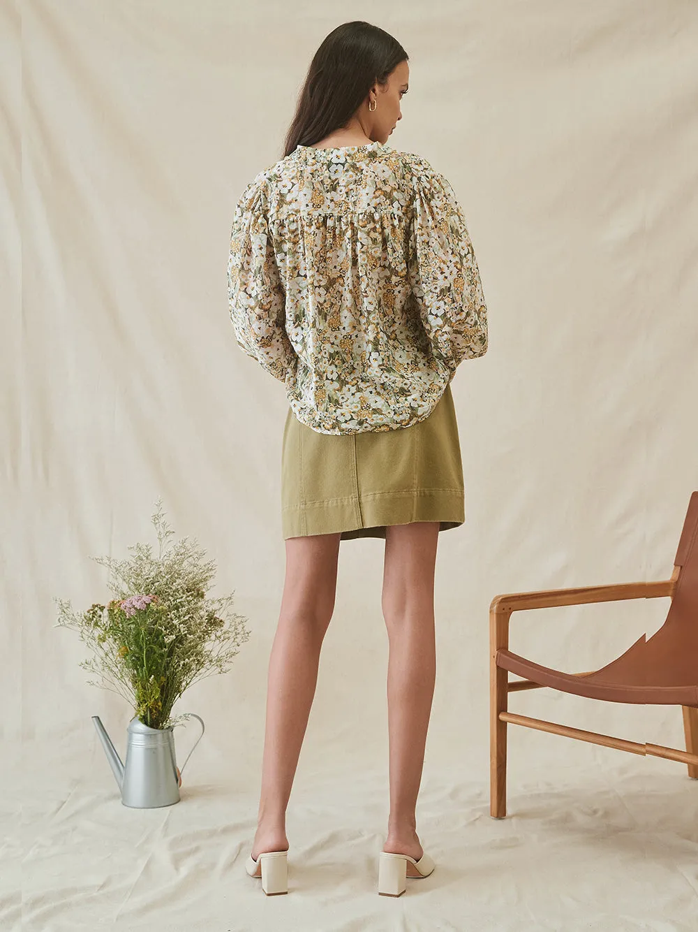 Indie Denim Skirt - SAGE
