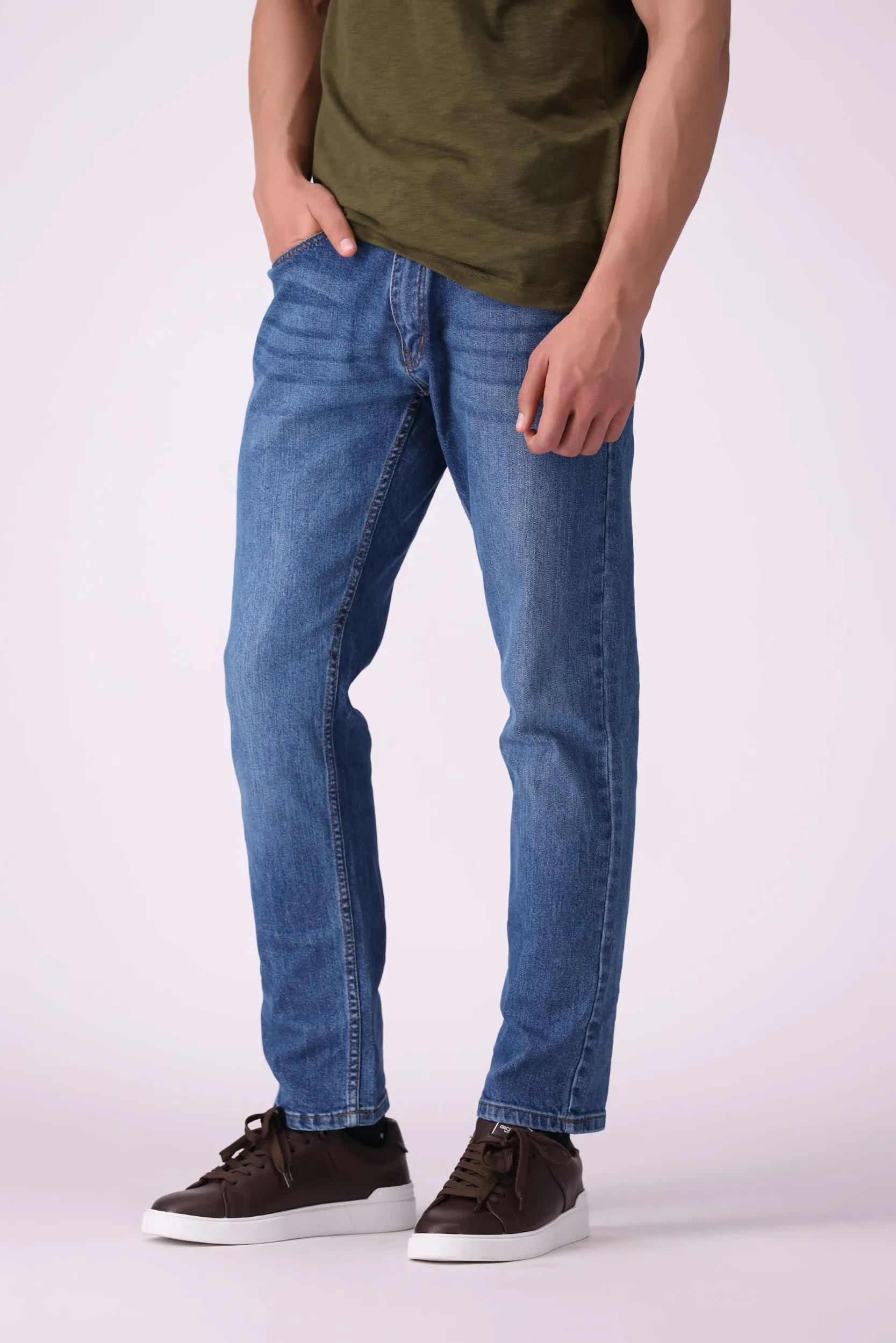 Indigo Blue Stright Fit Jeans