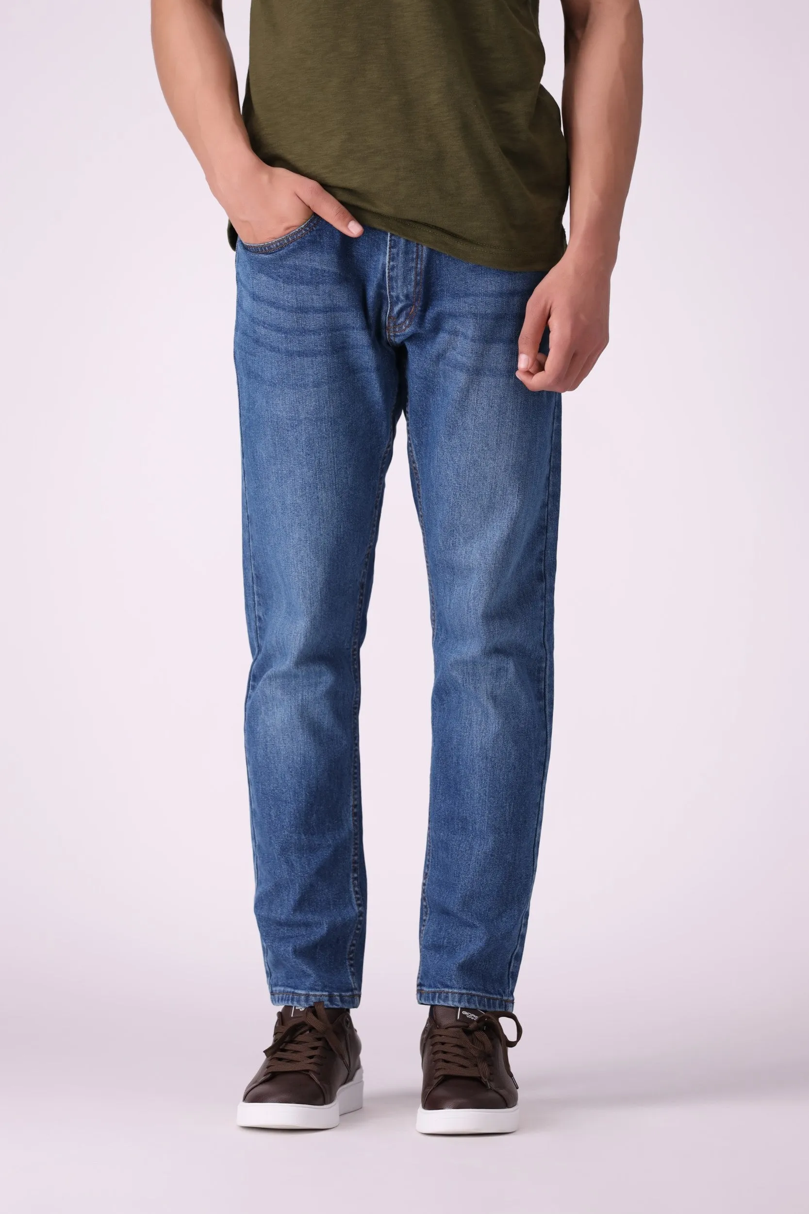 Indigo Blue Stright Fit Jeans