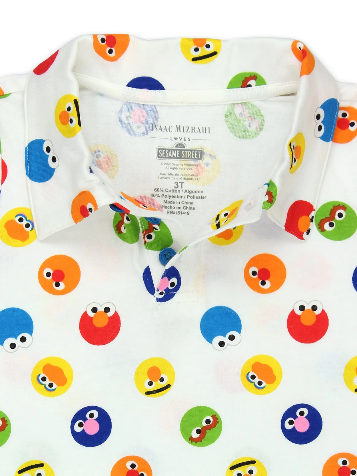 Isaac Mizrahi Loves Sesame Street Gang Elmo Polo Shirt