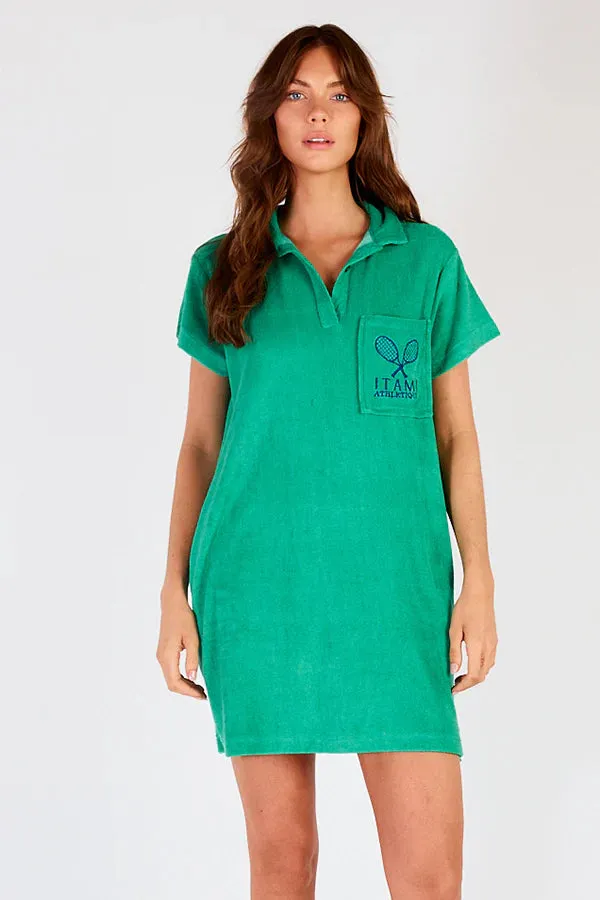 ITAMI Terry Athletique Dress Green