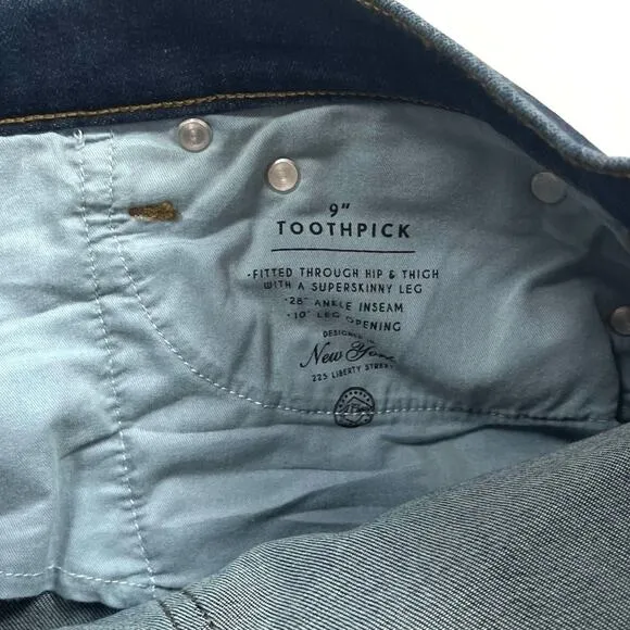 J. Crew Mid-Rise Toothpick Jean