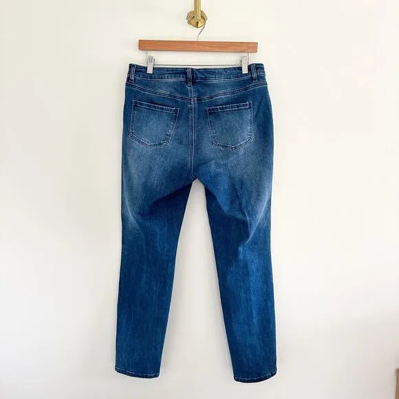 J. McLaughlin Treva Zipper Pocket High Rise Skinny Jeans 10