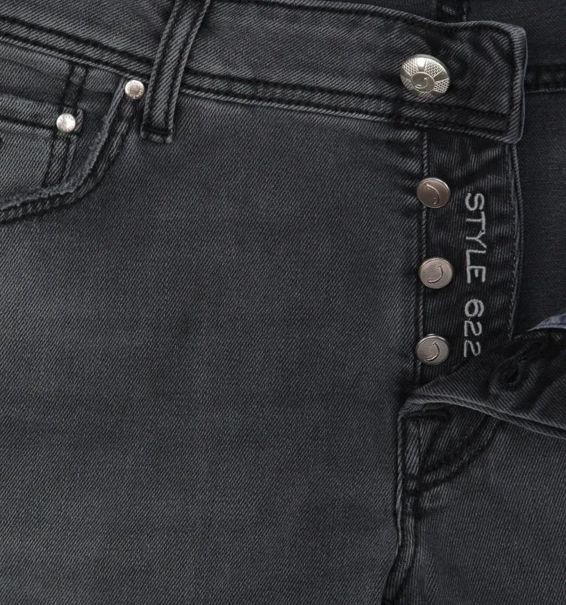 Jacob Cohën Charcoal Gray Jeans -