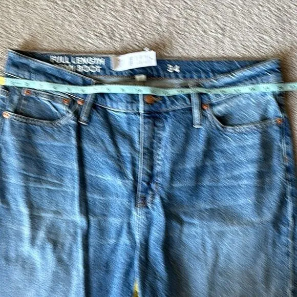 J.Crew Rigid Full Length Demi Boot Jeans in Magnolia Wash!