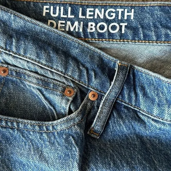 J.Crew Rigid Full Length Demi Boot Jeans in Magnolia Wash!