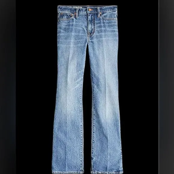 J.Crew Rigid Full Length Demi Boot Jeans in Magnolia Wash!