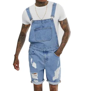 Jean déchirée en denim vintage pour homme