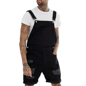 Jean décontracté en denim déchiré pour homme