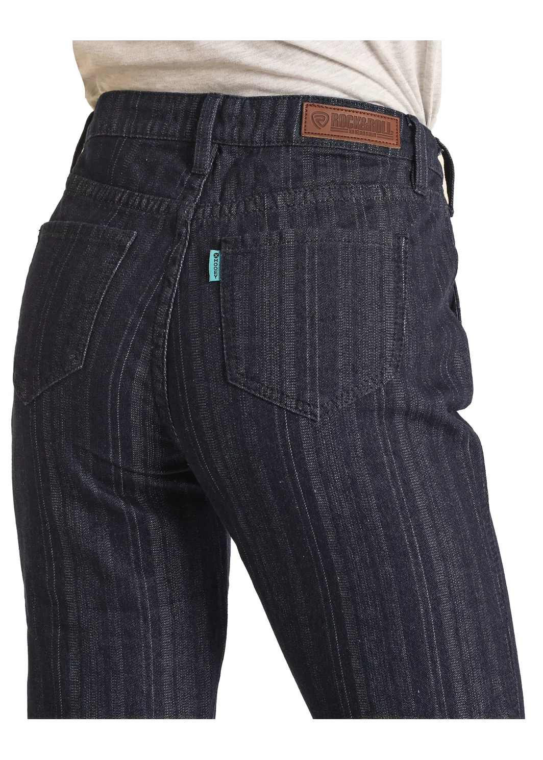 Jean, Jacquard Mid Rise Trouser