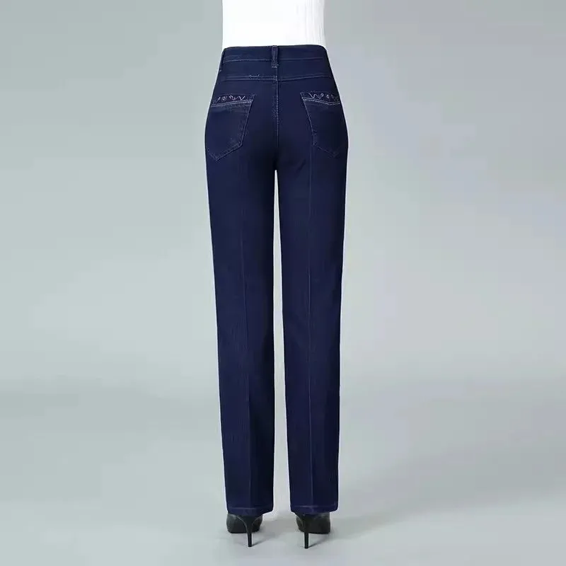 Jeans Autumn Casual Slim Straight leg Cotton