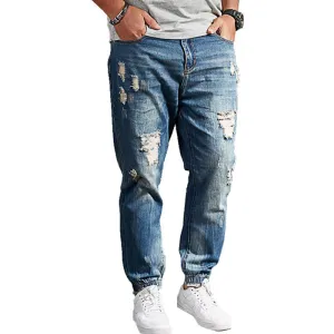 Jeans déchirés décontractés vintage tendance