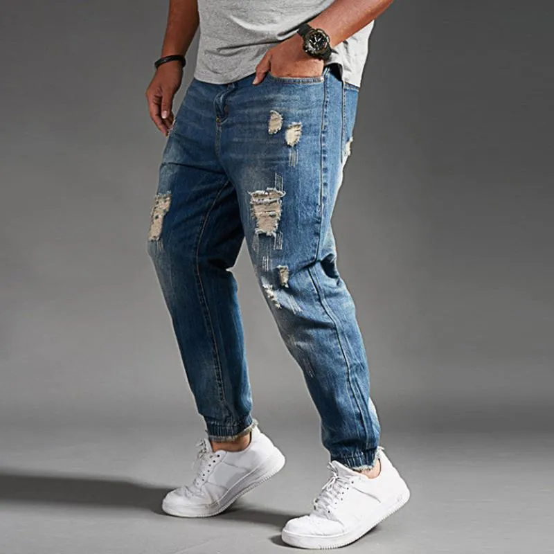 Jeans déchirés décontractés vintage tendance