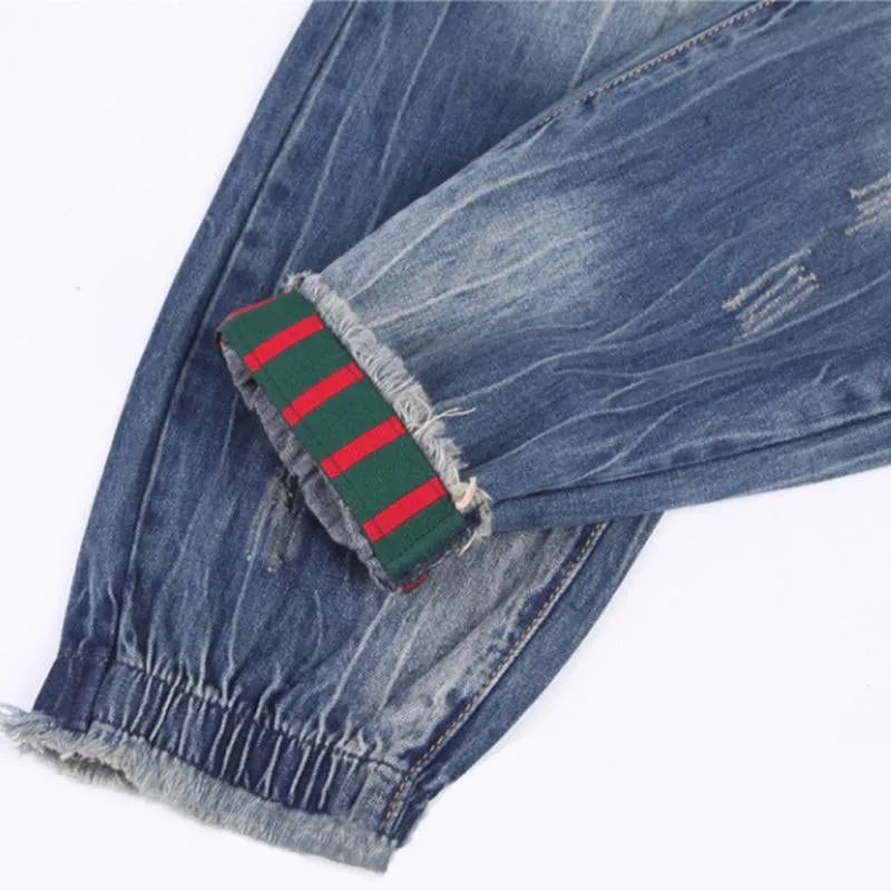 Jeans déchirés décontractés vintage tendance
