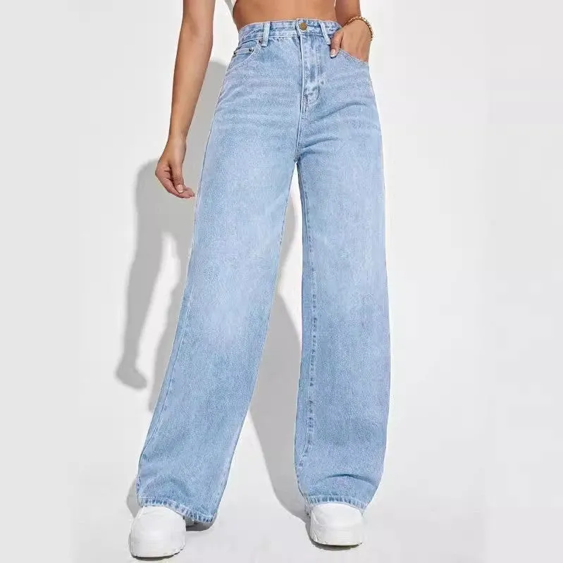 Jeans High Waist Slim Straight