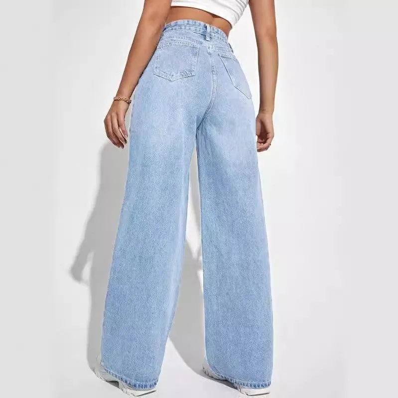 Jeans High Waist Slim Straight