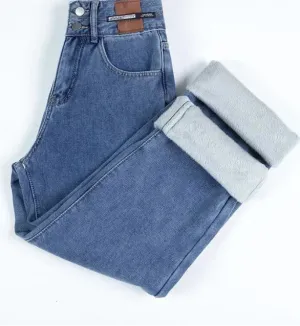 Jeans Slim Stretch Casual  Mom Wide Pants