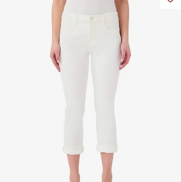 Jen7 Straight Crop &amp; Roll Jeans