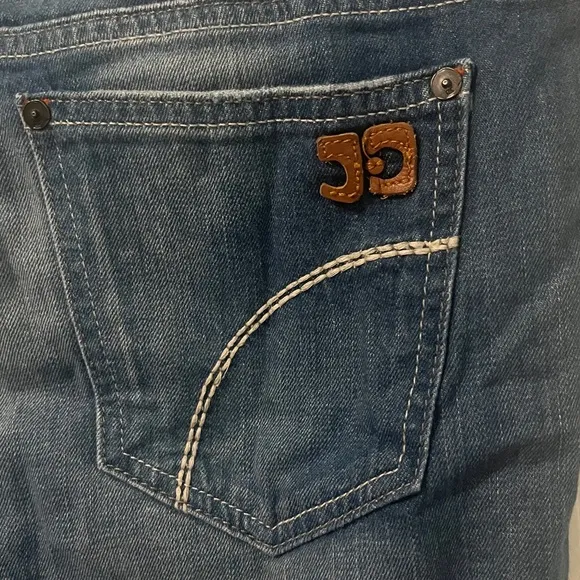 JOE'S JEANS Blue Starlet Slim Boot Cut Jeans 26 SMALL Ivy Stretch Low Rise Y2K