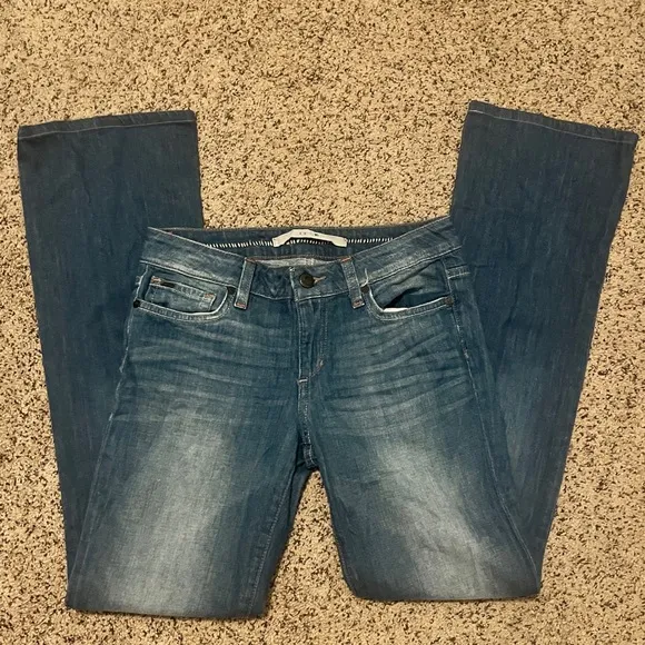 JOE'S JEANS Blue Starlet Slim Boot Cut Jeans 26 SMALL Ivy Stretch Low Rise Y2K