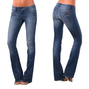 JOE'S JEANS Blue Starlet Slim Boot Cut Jeans 26 SMALL Ivy Stretch Low Rise Y2K
