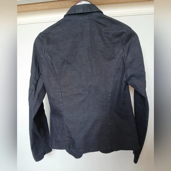 JOE'S Jeans denim blazer in dark blue (almost black) Size M