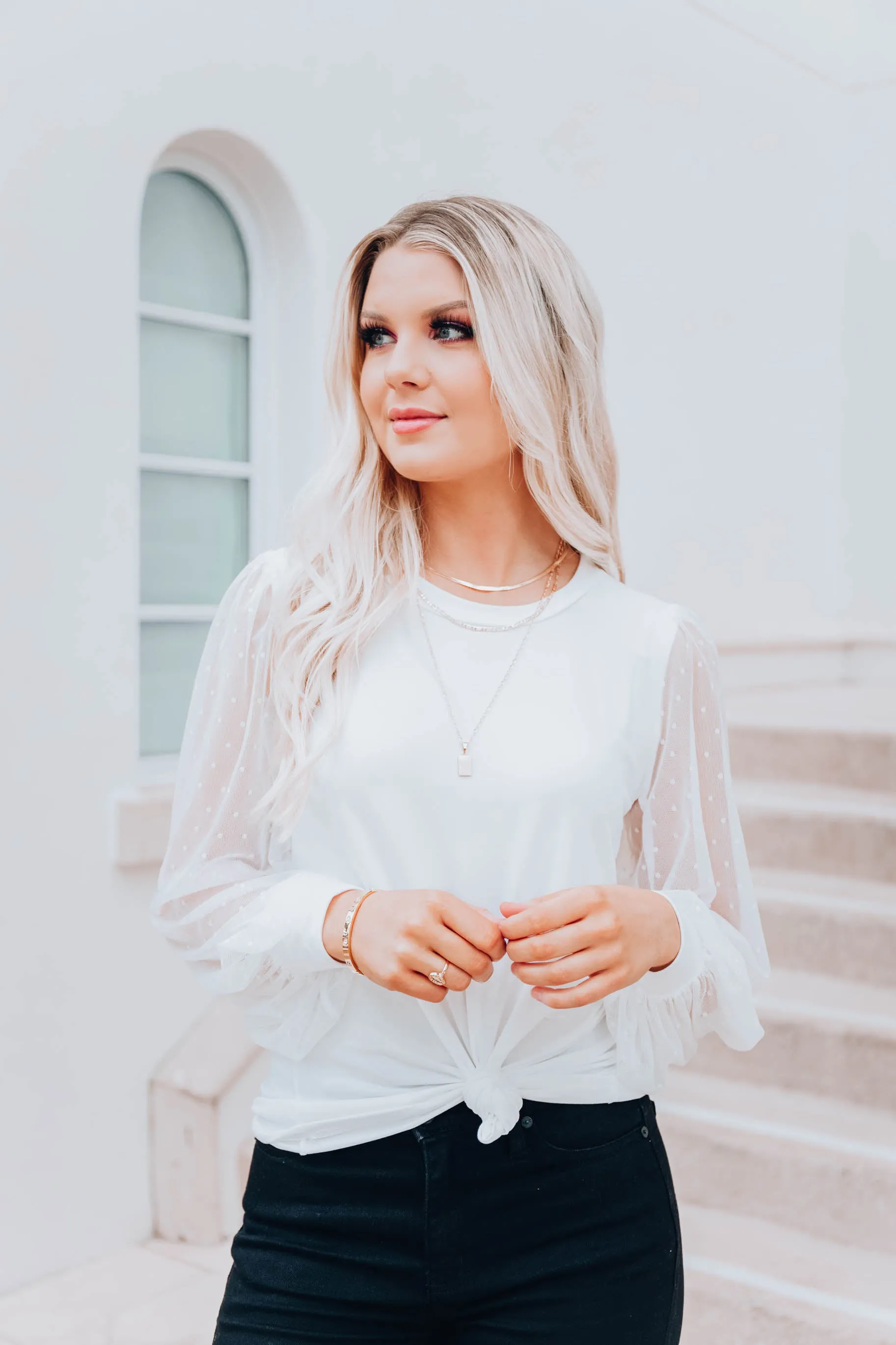 Just the Essentials Top- Ivory