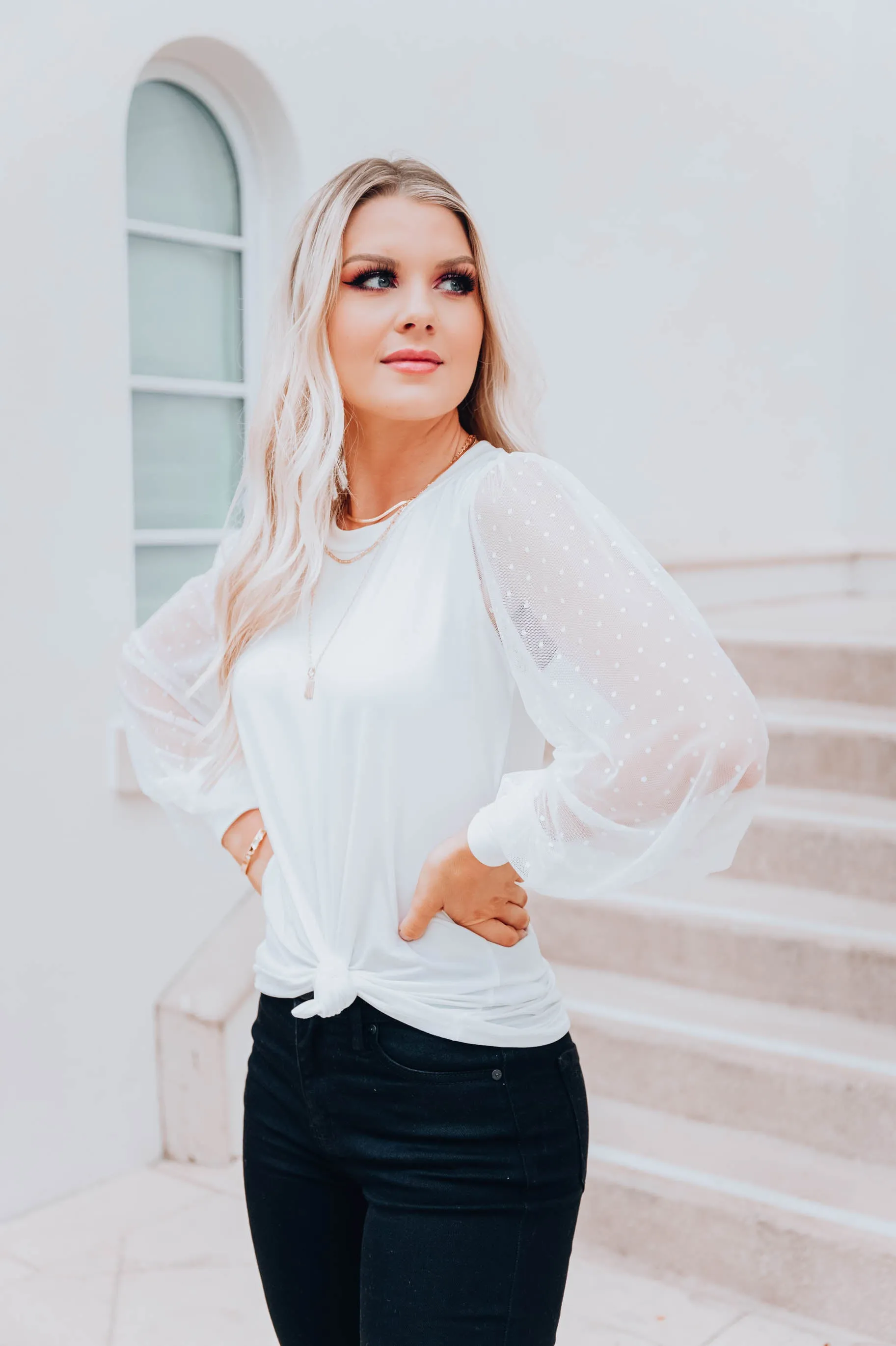 Just the Essentials Top- Ivory