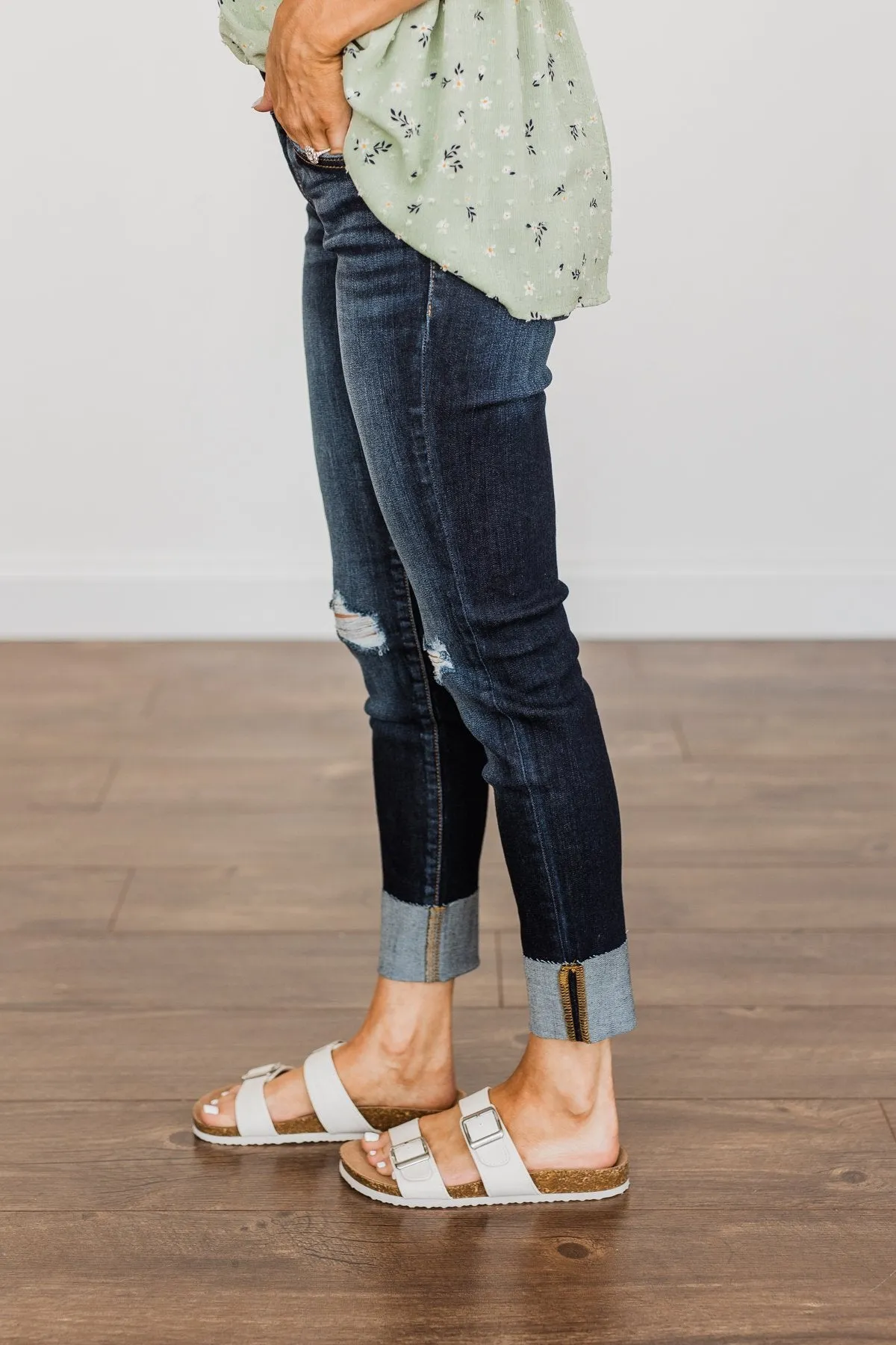 KanCan Distressed Skinny Jeans- Cheyenne Wash