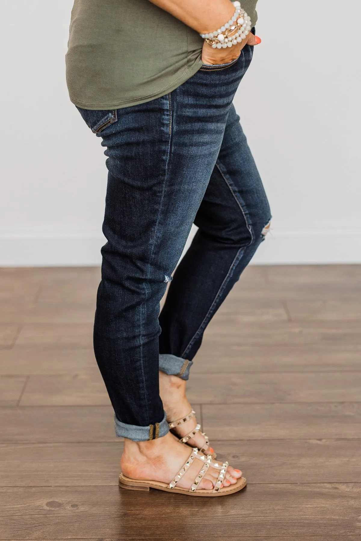 KanCan Distressed Skinny Jeans- Cheyenne Wash
