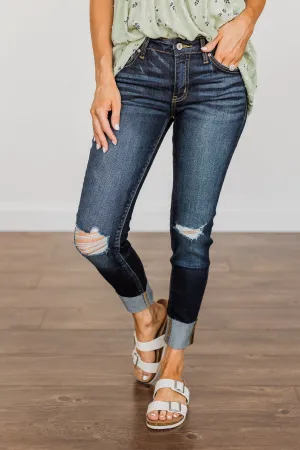 KanCan Distressed Skinny Jeans- Cheyenne Wash