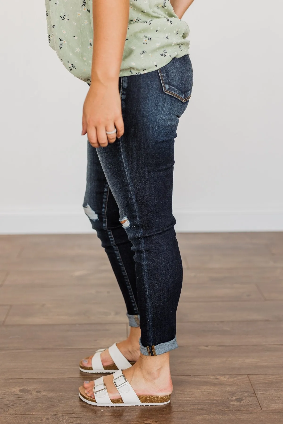 KanCan Distressed Skinny Jeans- Cheyenne Wash