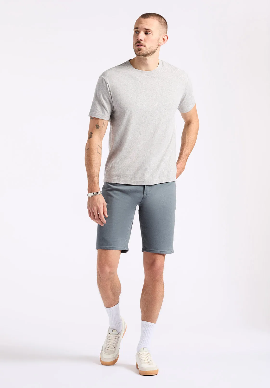 Kanto Men's Short-Sleeve Crew Neck Jersey T-Shirt, Heather Grey - BM24603