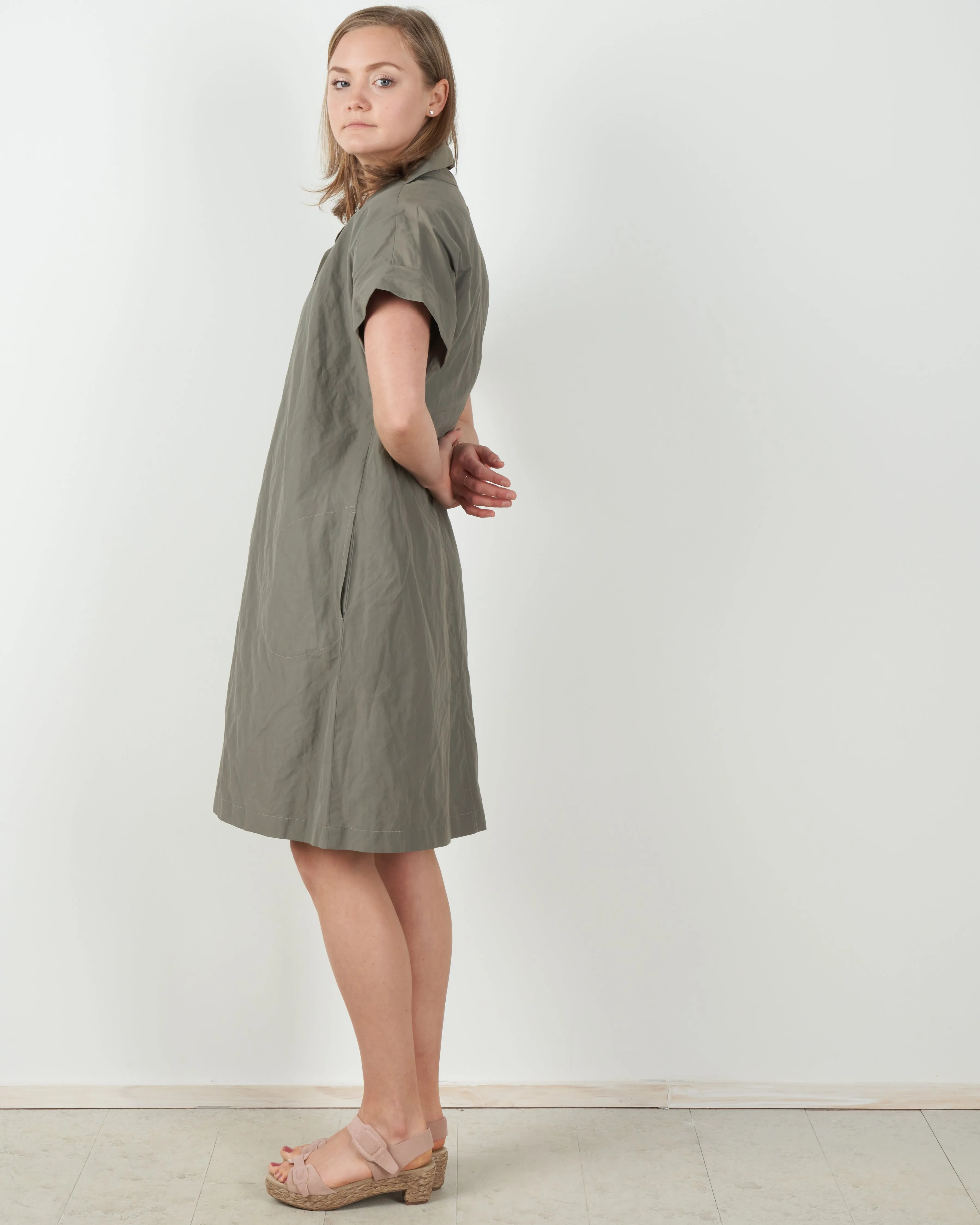 kimono dress - olive
