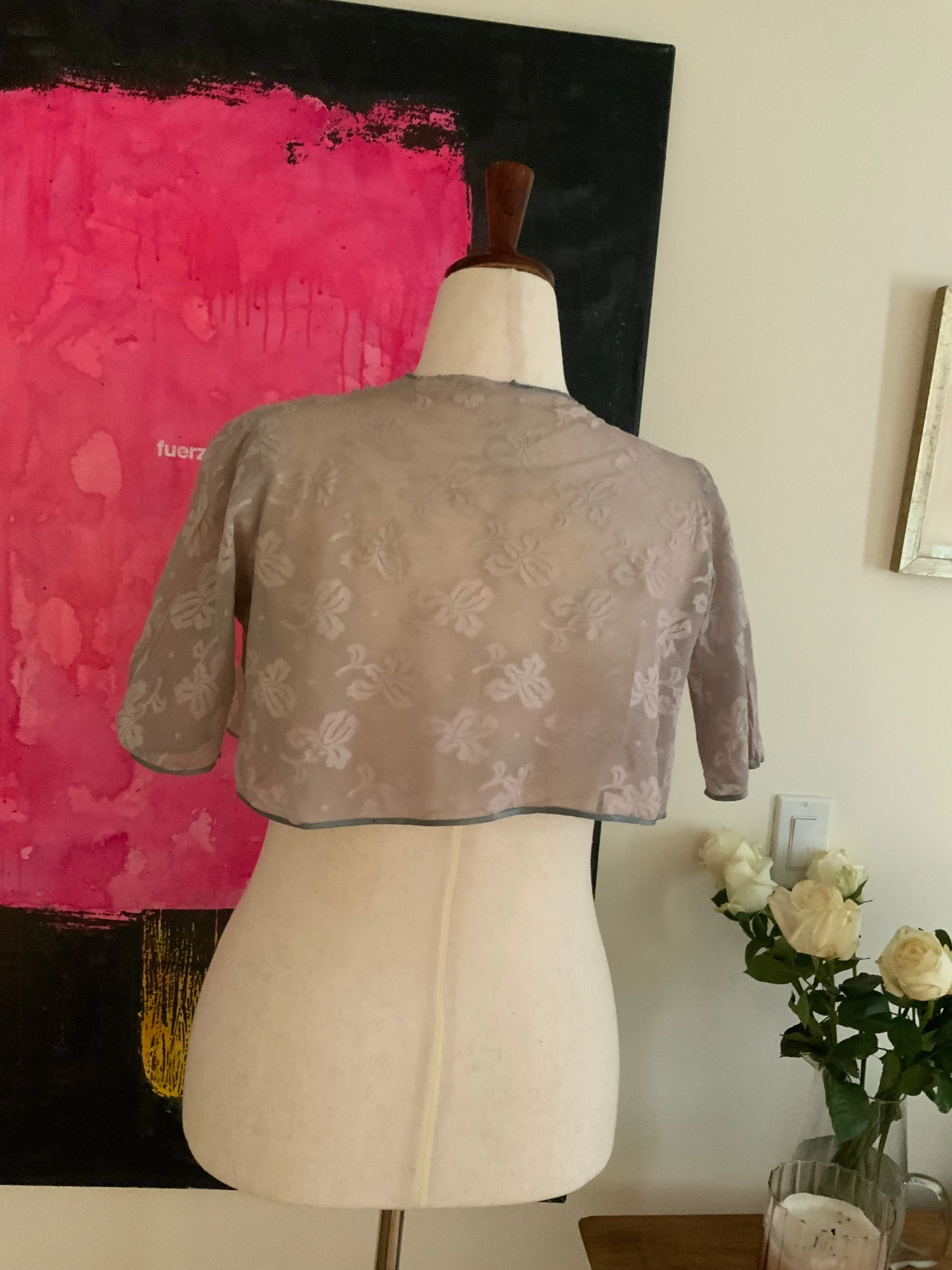 Lace Jacket lined in Tulle - 50s - 50J