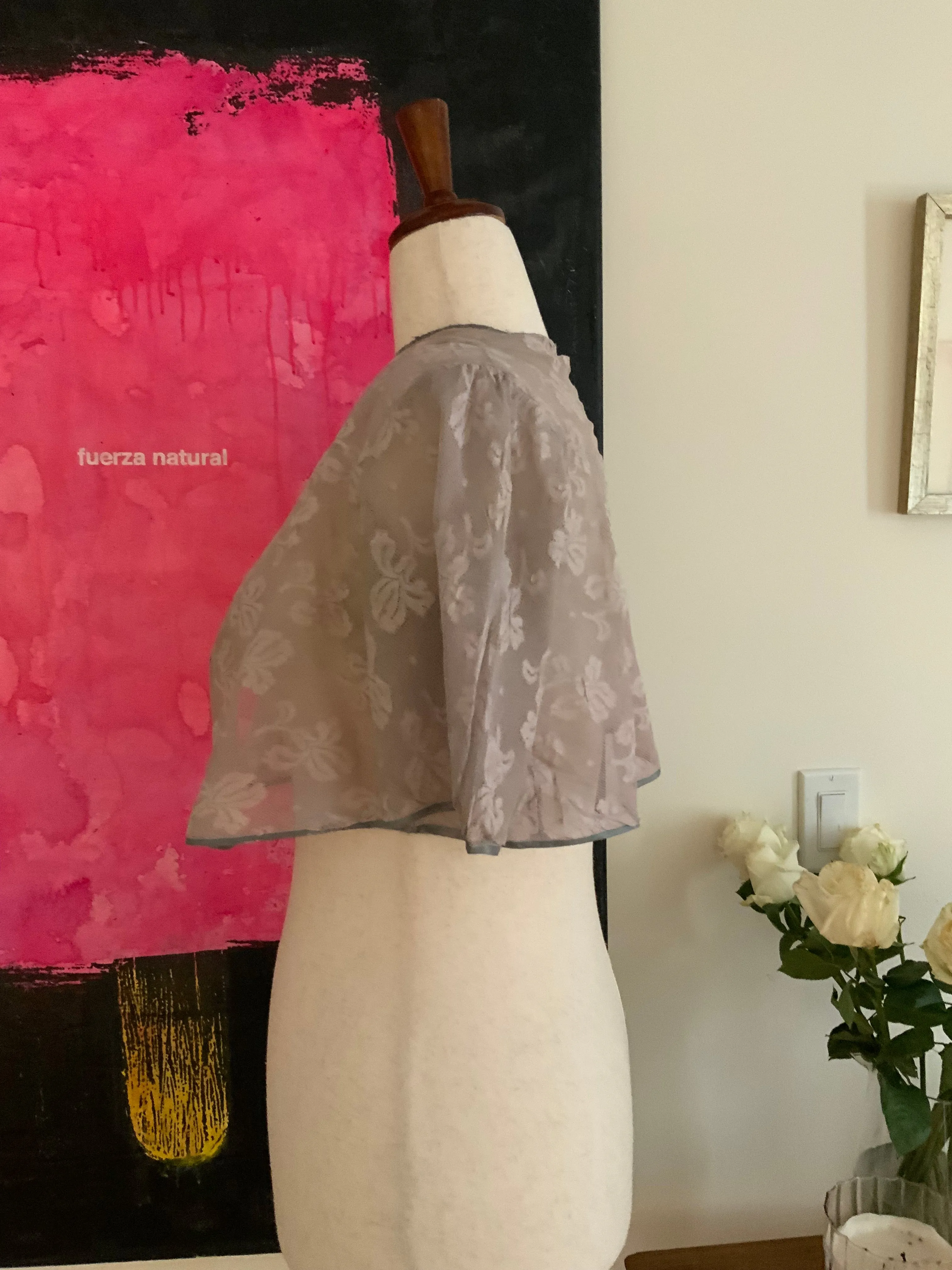 Lace Jacket lined in Tulle - 50s - 50J