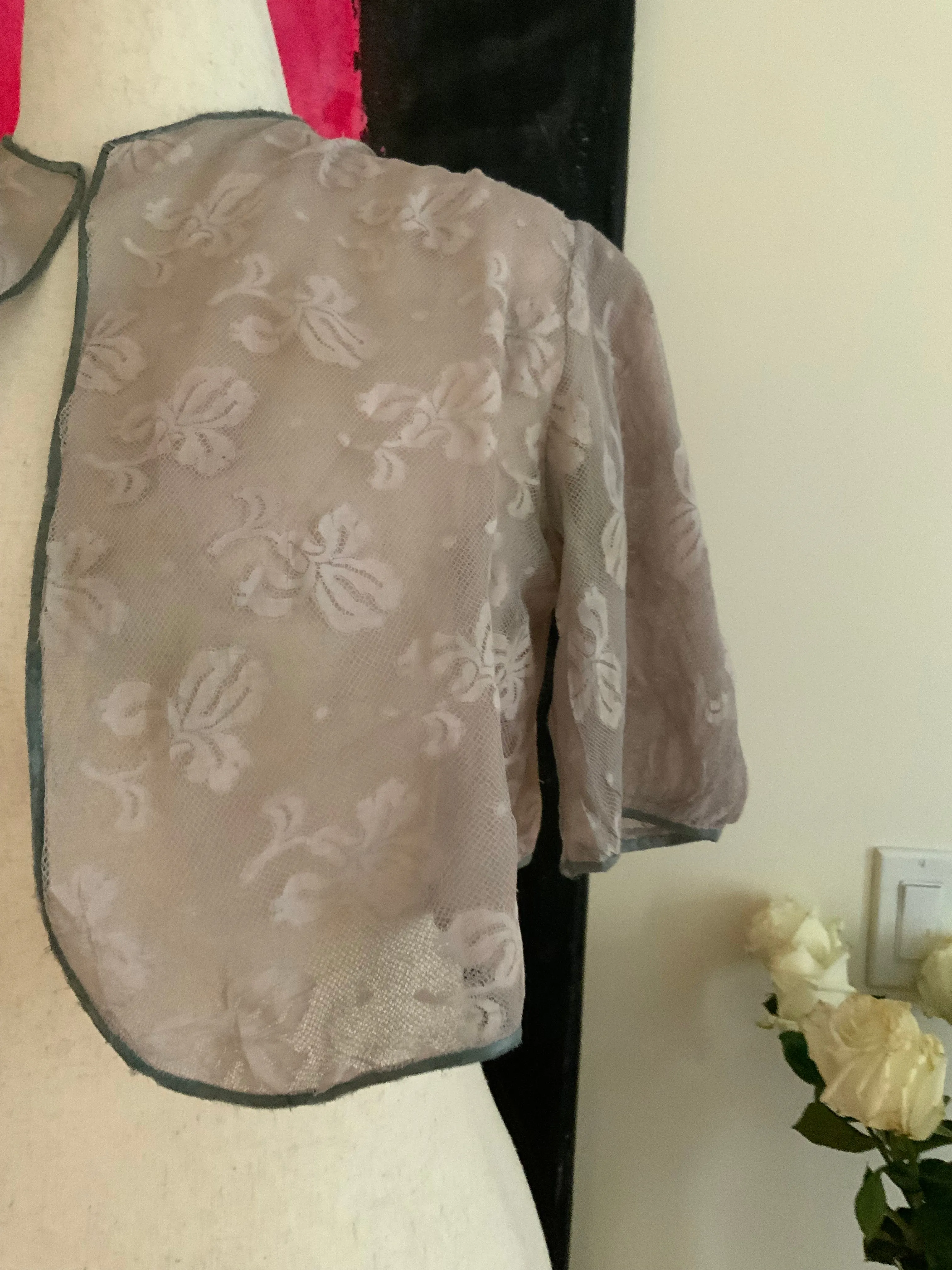 Lace Jacket lined in Tulle - 50s - 50J