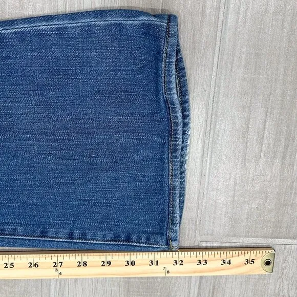 L'agence Bell Mid Rise Vintage Flare Jeans in Authentique Medium Wash Denim