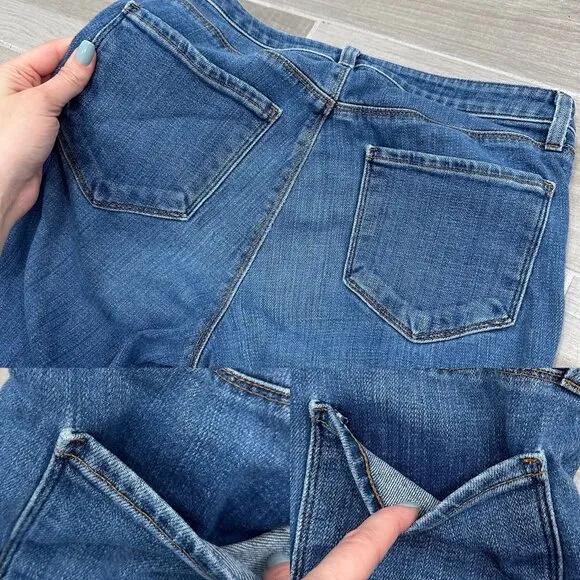 L'agence Bell Mid Rise Vintage Flare Jeans in Authentique Medium Wash Denim