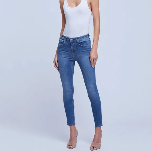 L’agence Skinny High Rise Blue Jeans size 27