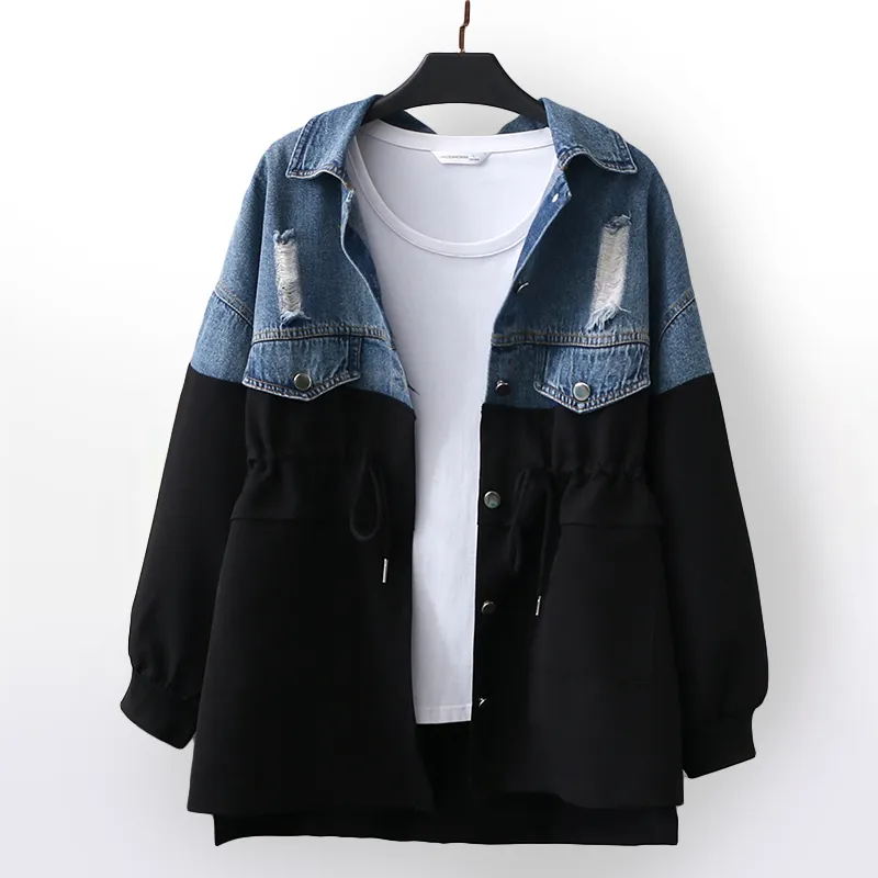 L'ATERIBÉLLE COMFY DENIM TRENCH COAT