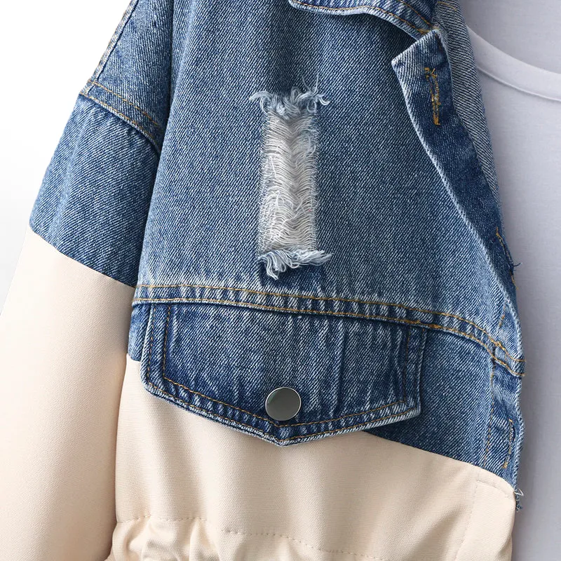 L'ATERIBÉLLE COMFY DENIM TRENCH COAT