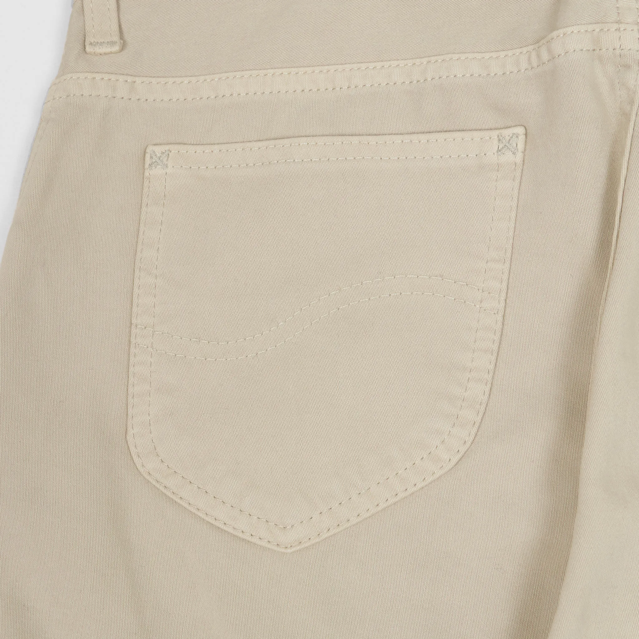 Lee 101 Rider Classic White Satin Jeans