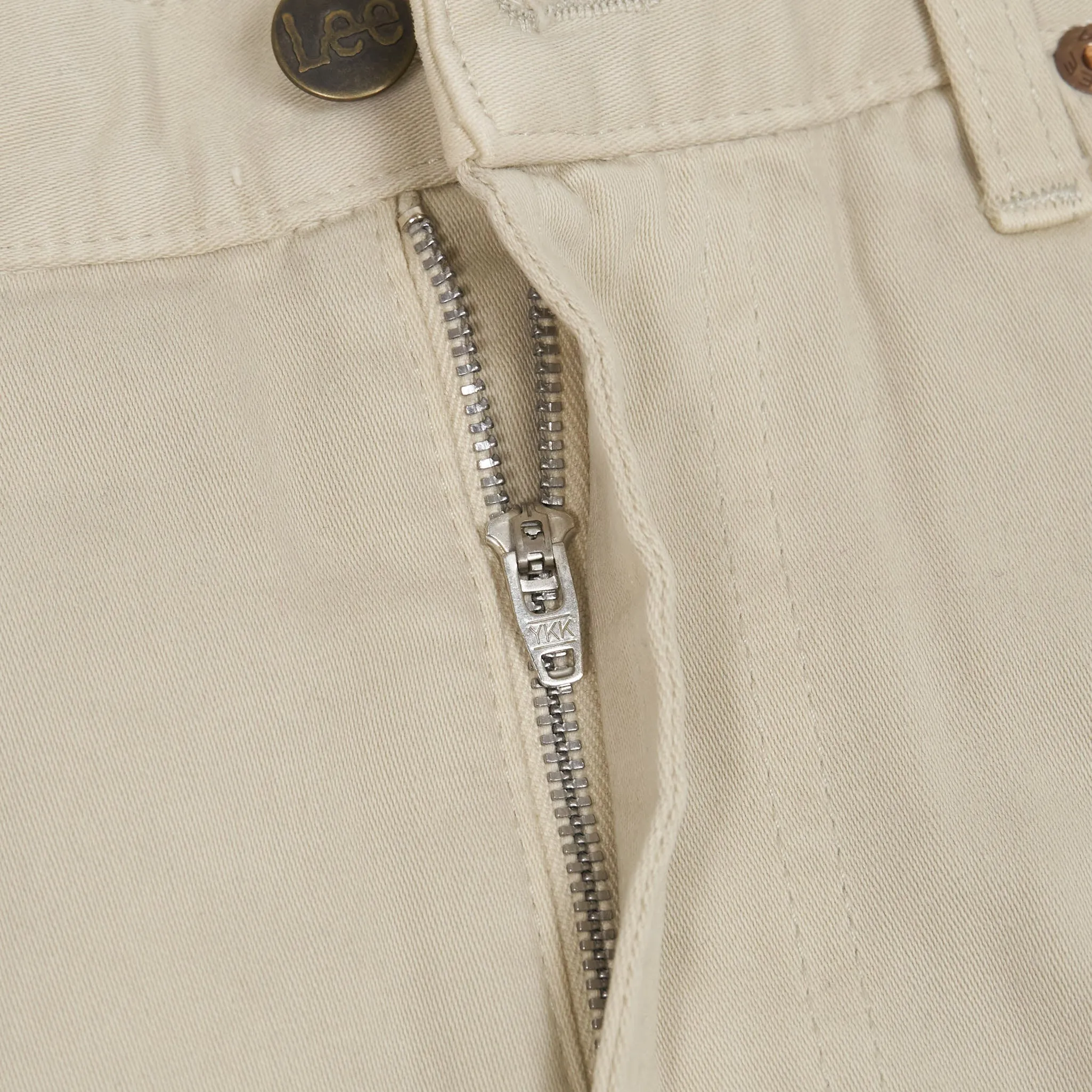 Lee 101 Rider Classic White Satin Jeans