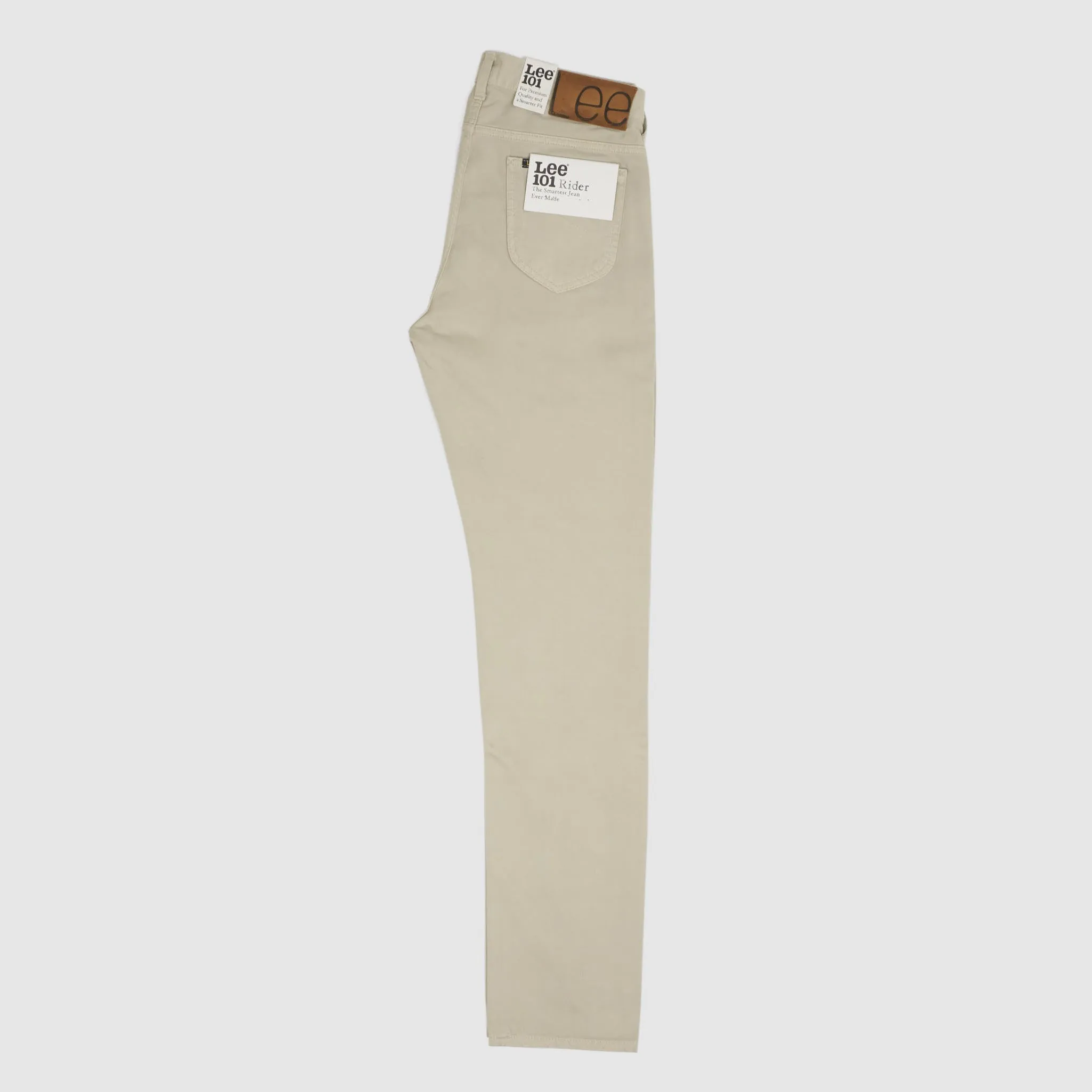 Lee 101 Rider Classic White Satin Jeans