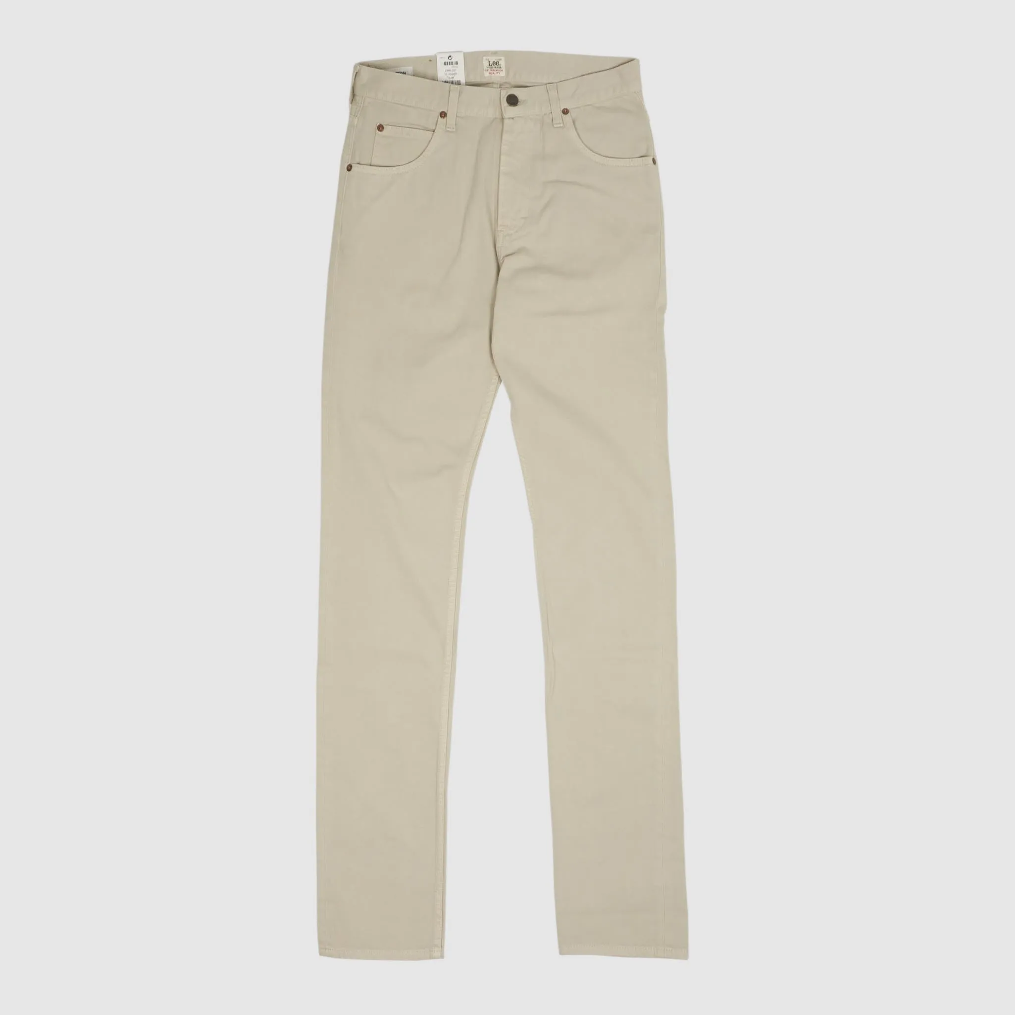 Lee 101 Rider Classic White Satin Jeans
