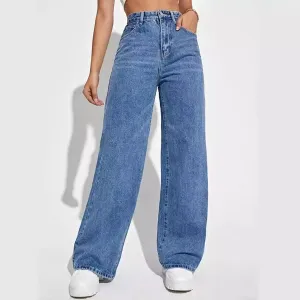 Leg straight jeans slimming all-match
