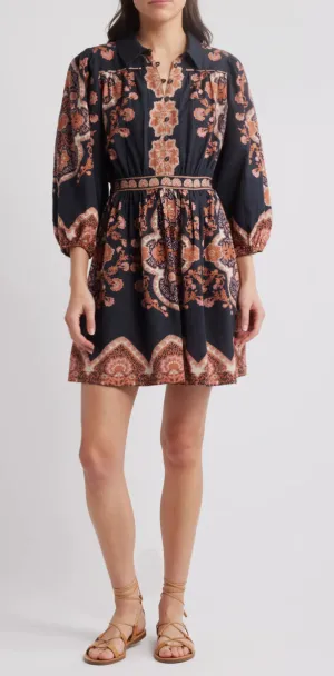 Leigh Dress in Dark Lagos