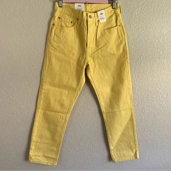 Levi’s Fresh 501 Original Crop Jeans Yellow 26x26