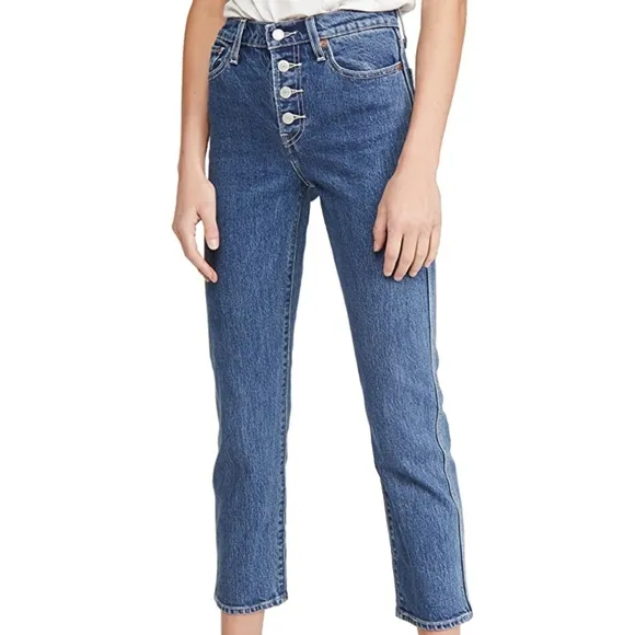 Levi's Premium Wedgie High Rise Straight Jeans